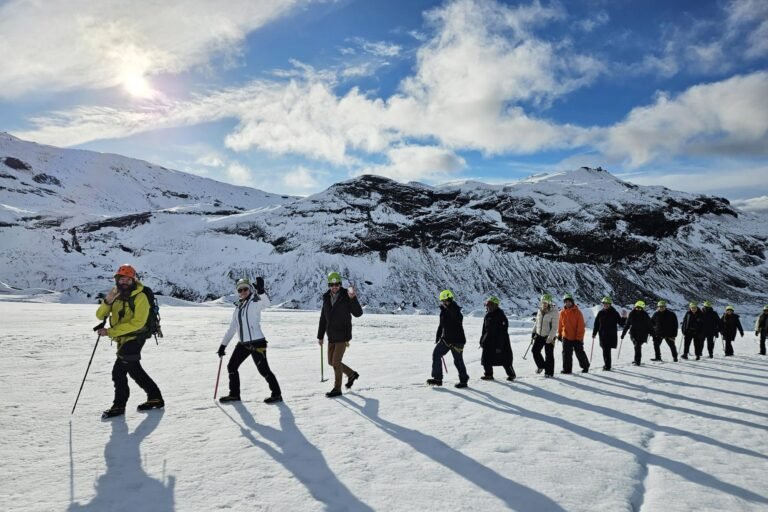 Glacier Hike, South Coast Waterfall & Black Sand Beach 10