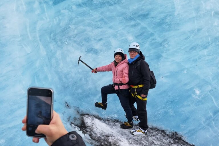 Glacier Hike, South Coast Waterfall & Black Sand Beach 3