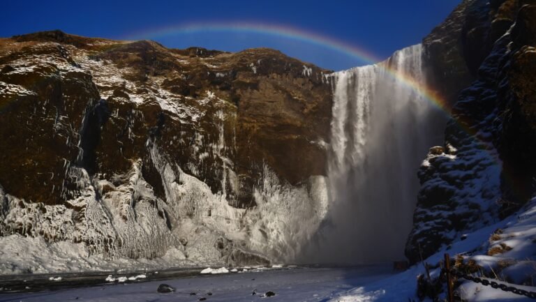 Skogarfoss winter
